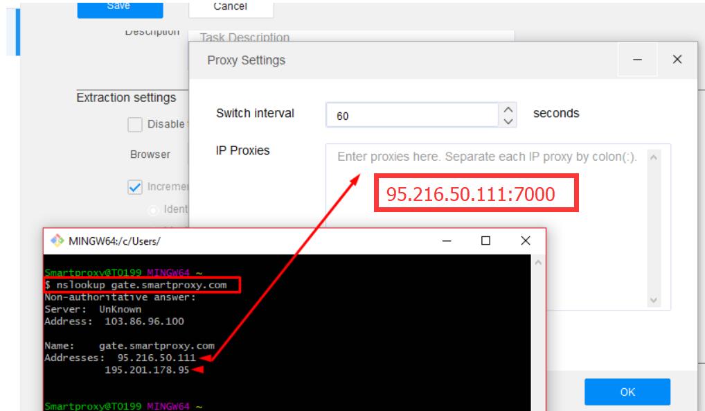 Rotating proxy Setting for Octoparse