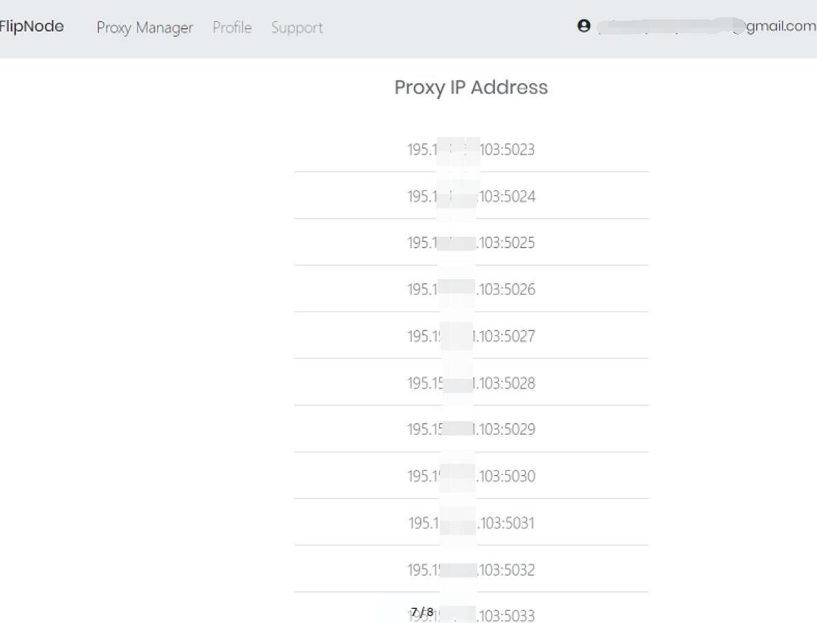 flipnode proxy lists