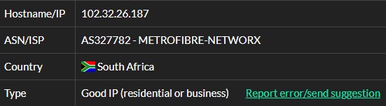 ISP 2 of residential proxies