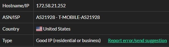 ISP test with ip 1 with proxy-cheap