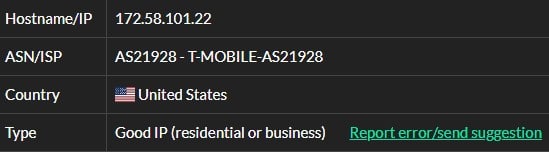 ISP test with ip 5 with proxy-cheap