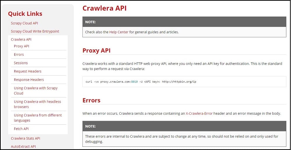 Crawlera API