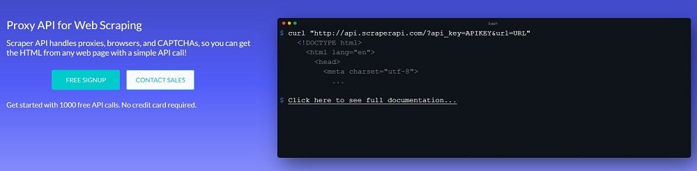 Scraper API use