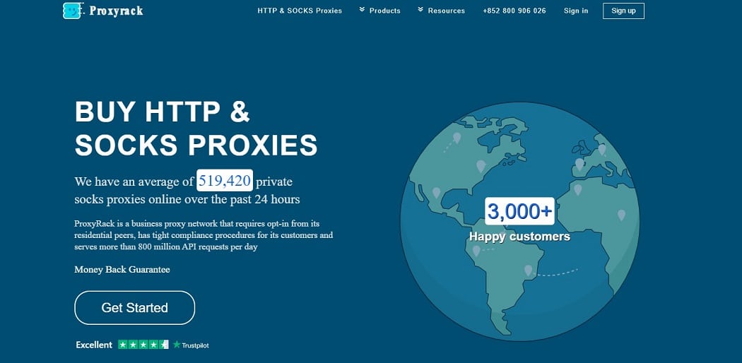 Proxyrack residential proxies