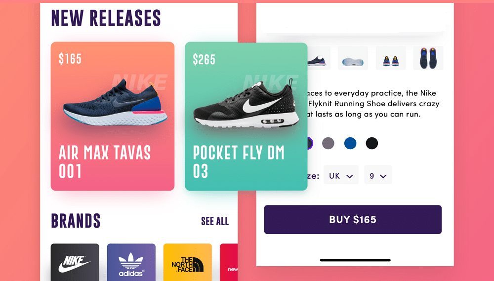 Mock sneaker Buying