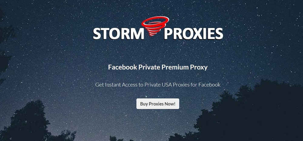 StormProxies for Facebook proxy
