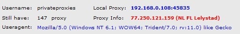 911 S5 Proxy specific user agent