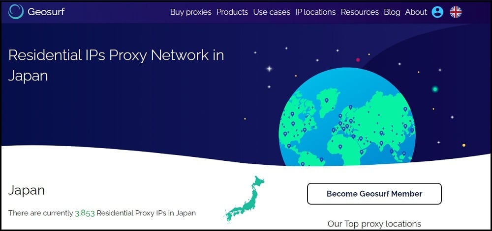 Geosurf Proxies Location in Japan