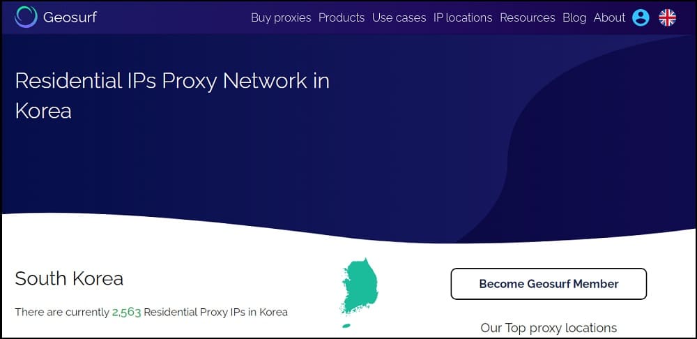 Geosurf Proxy Location in Korea