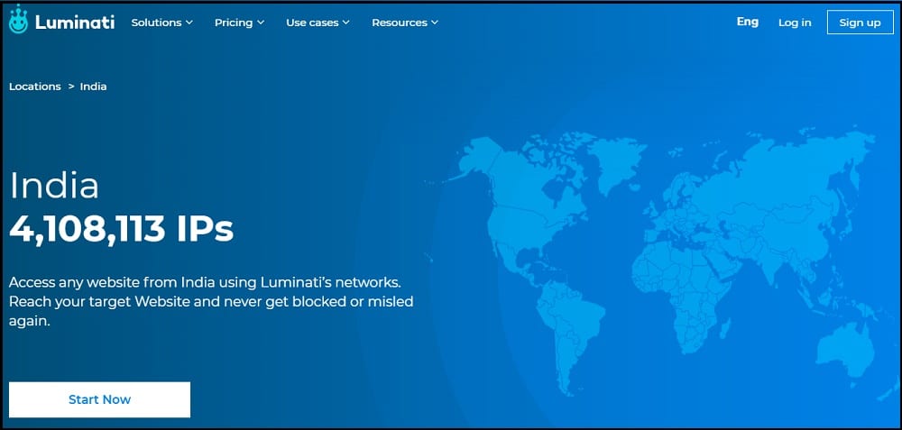 Luminati Proxies Location in Indian
