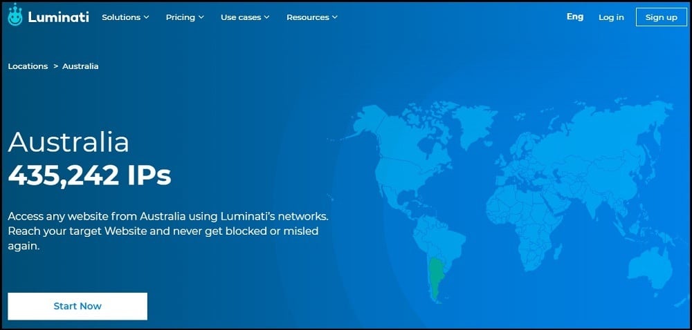 Luminati Proxies location of Australia