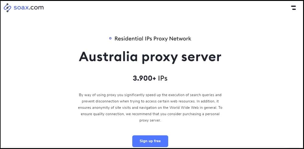 Soax Proxies Provider of Australia