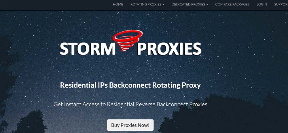 用于住宅 IP 的 StormProxies