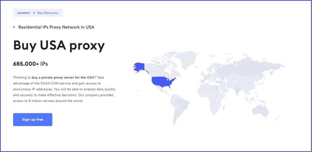 soax US LOCATION