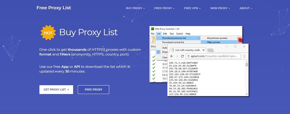 u.s.a proxy list