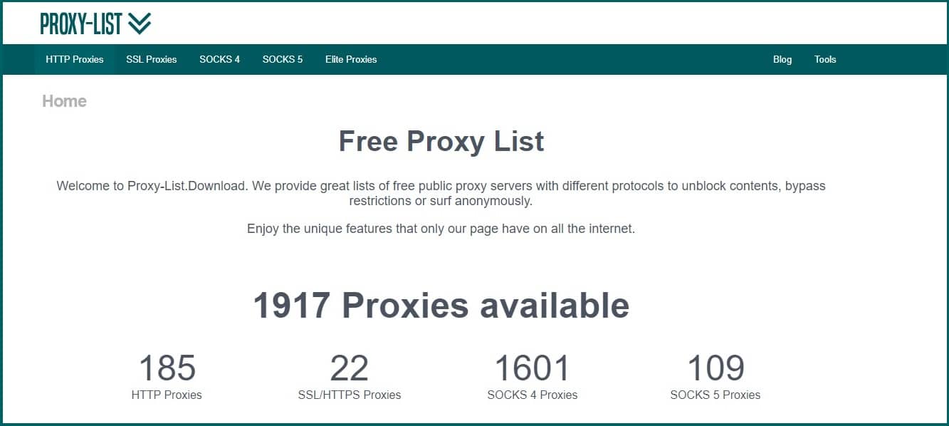 Proxy-List.download