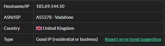 Thesocialproxy ip7 isp test