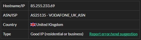 Thesocialproxy ip9 isp test