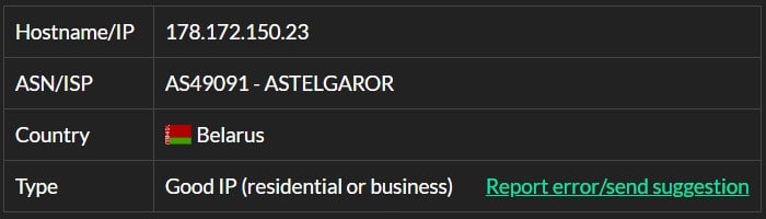 astroproxy Ip 1 isp test