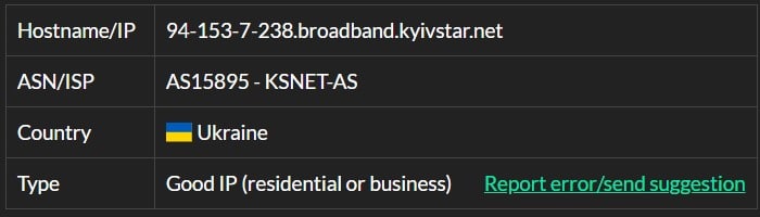 astroproxy Ip 10 isp test