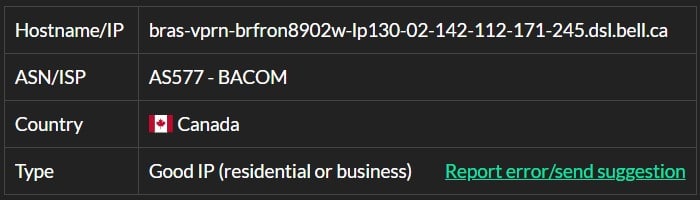 astroproxy Ip 3 isp test