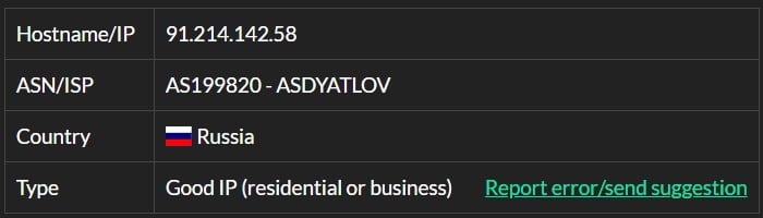 astroproxy Ip 4 isp test