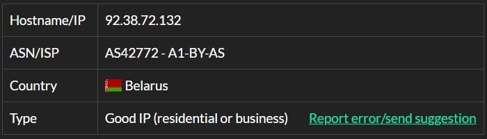 astroproxy Ip 8 isp test