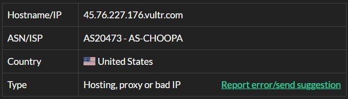 vps isp test for astroproxy