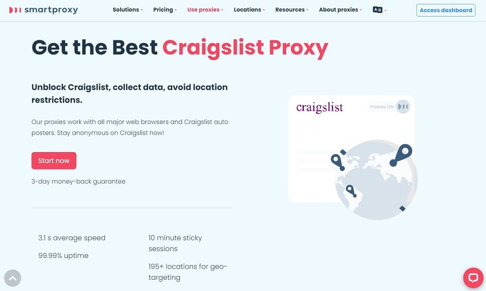 用于 Craigslist 的 Smartproxy