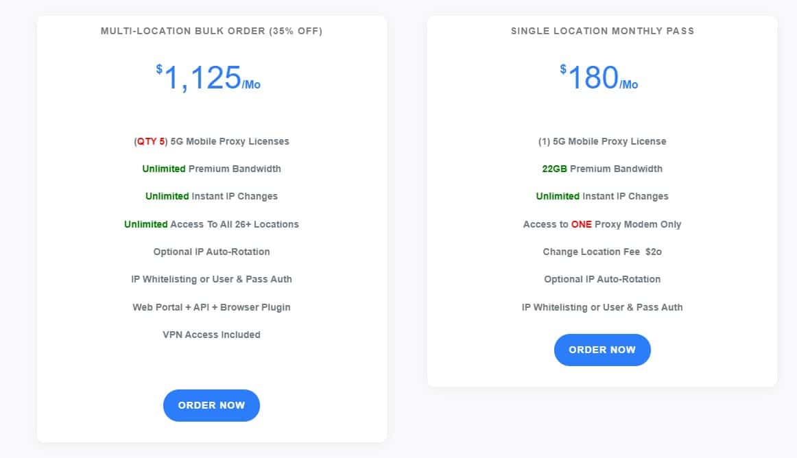 proxyguys Pricing with BULK ORDER
