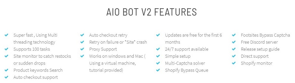 Feature of AIO Bot