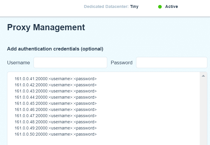 Proxy Management