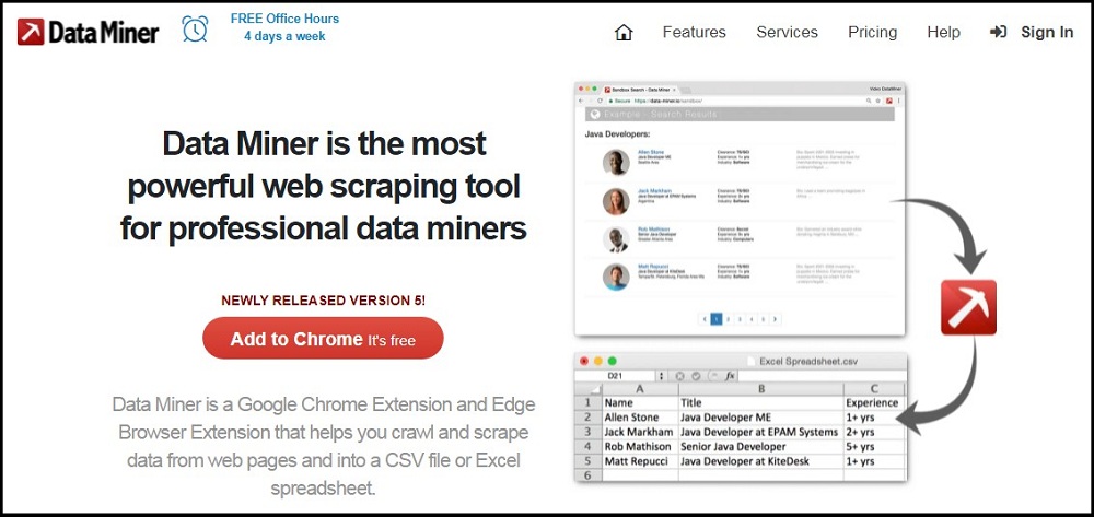 Data Miner Homepage