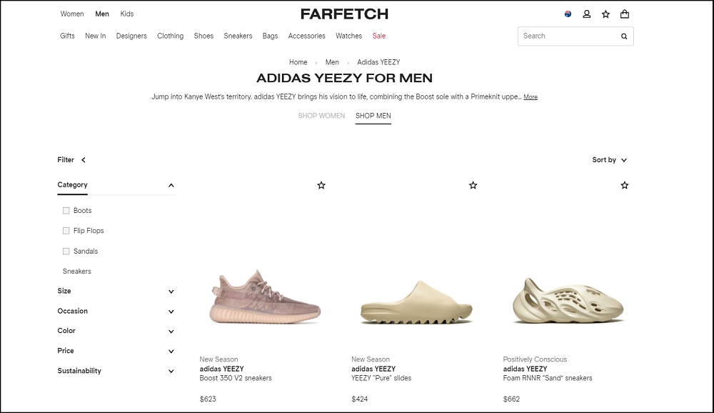 Farfetch Yeezy supply