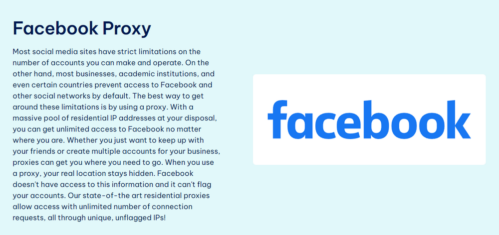 IPRoyal Facebook Proxy
