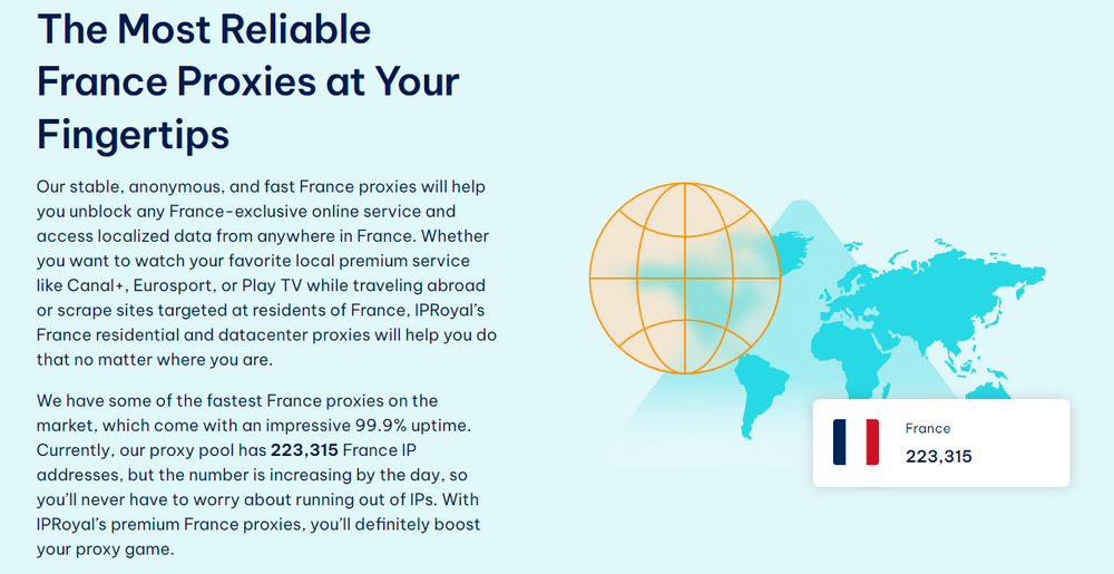 IPRoyal France Proxies