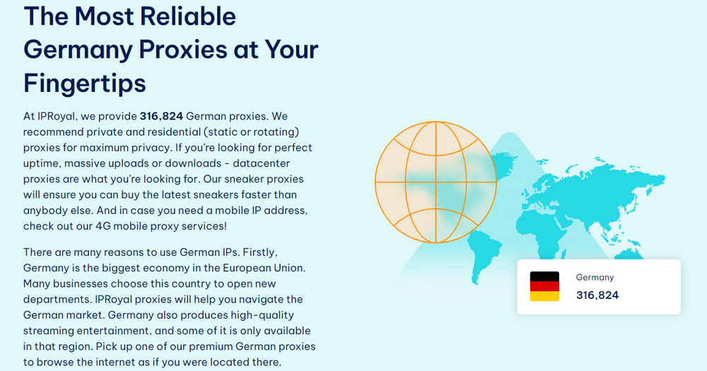 IPRoyal Germany Proxies