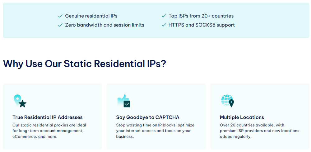 IPRoyal 静态住宅代理服务器