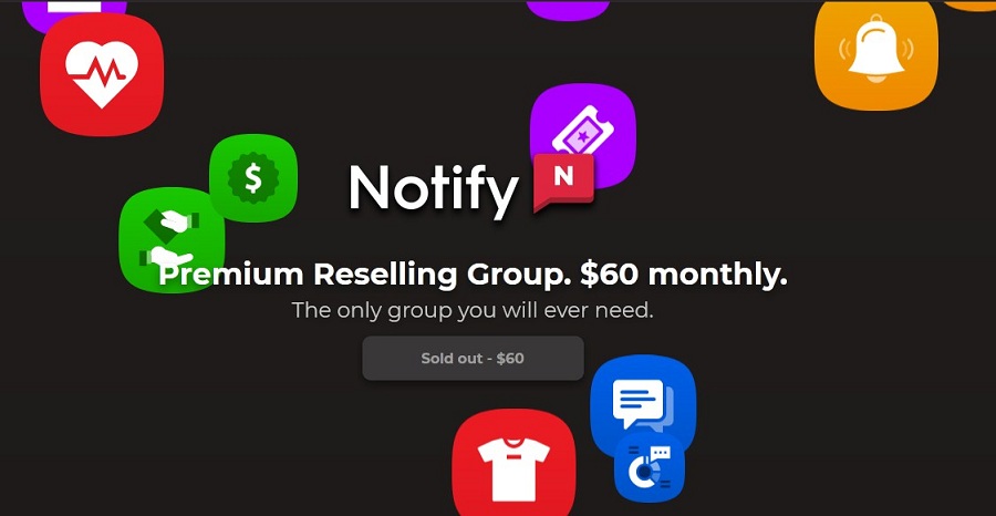 Notify homepage