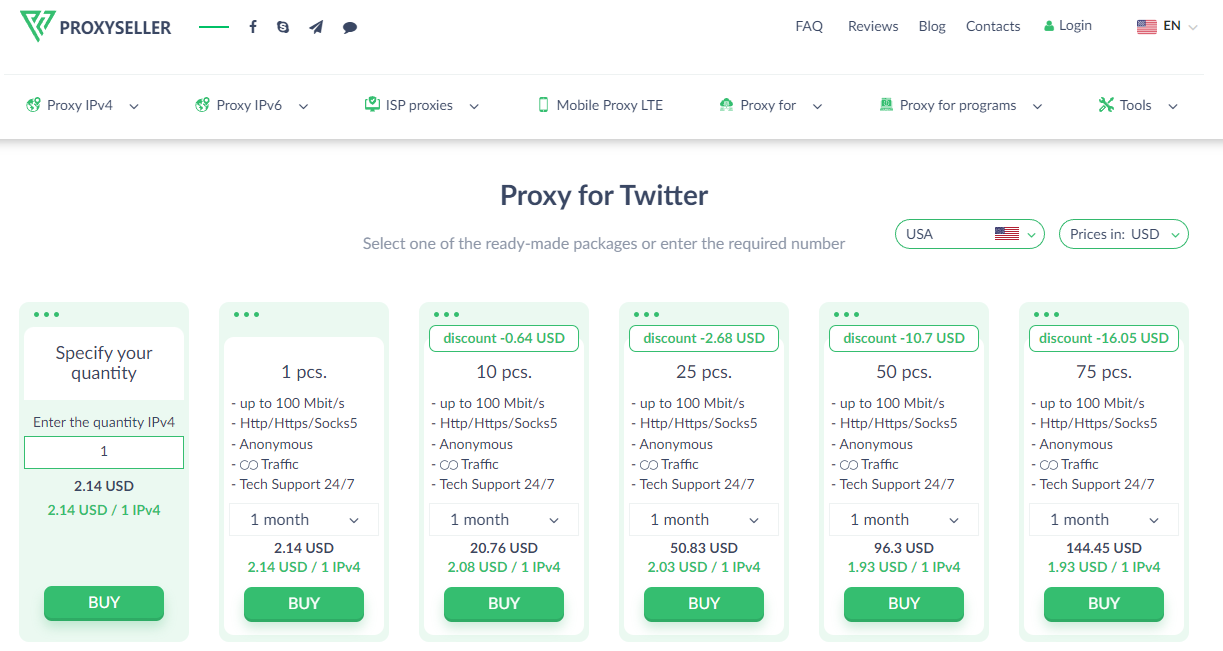 Proxy-Seller for Twitter