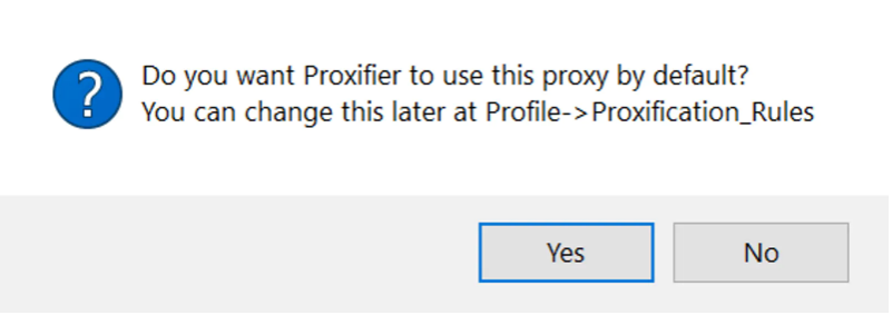 Setting up Proxies with Proxifier1