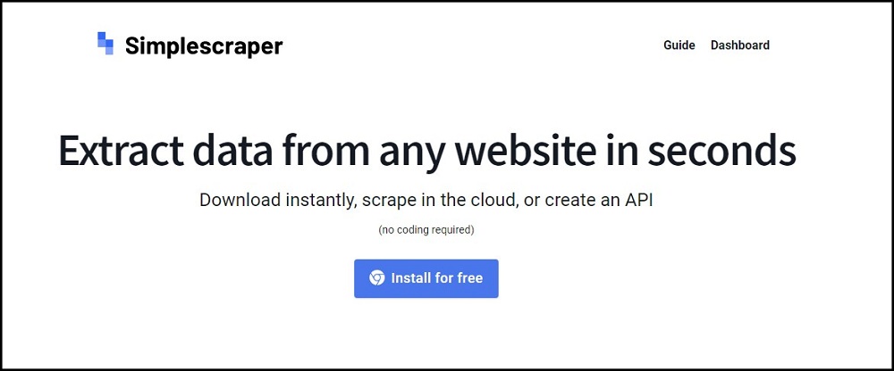 Simplescraper Homepage