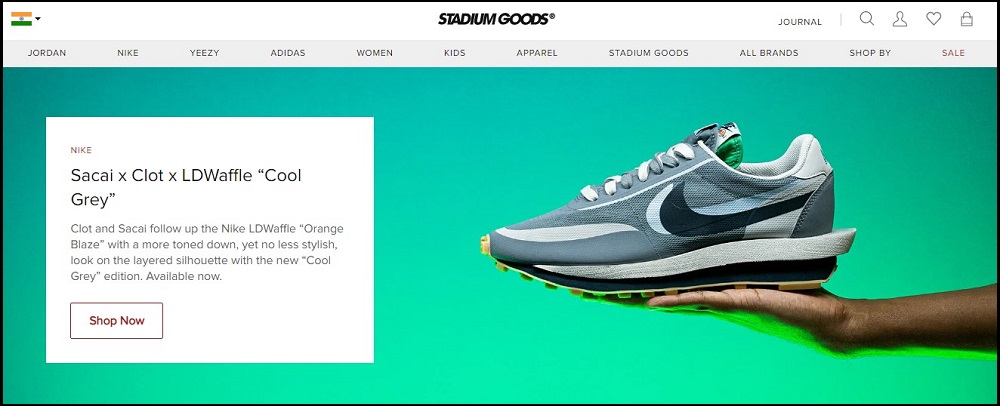 Stadium Goods Homepage