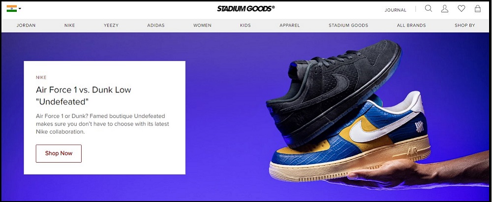 Stadium Goods Homepage