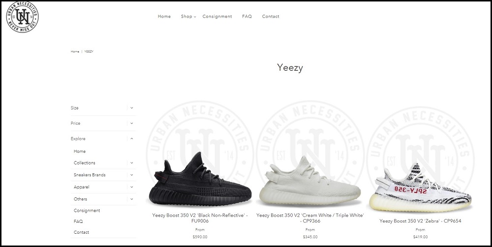 Urban Necessities yeezy