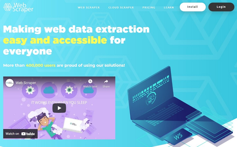 Web Scraper Homepage