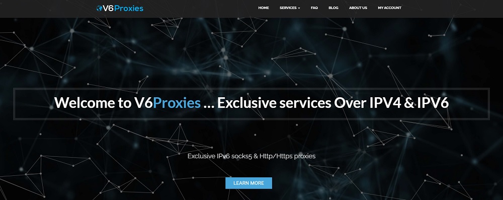 V6Proxies Homepage