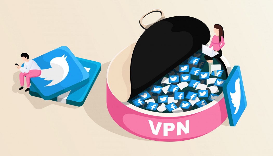 VPN on social media and messengers