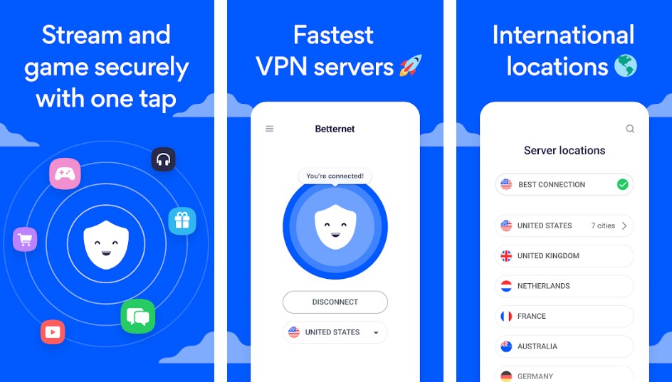 Betternet VPN app