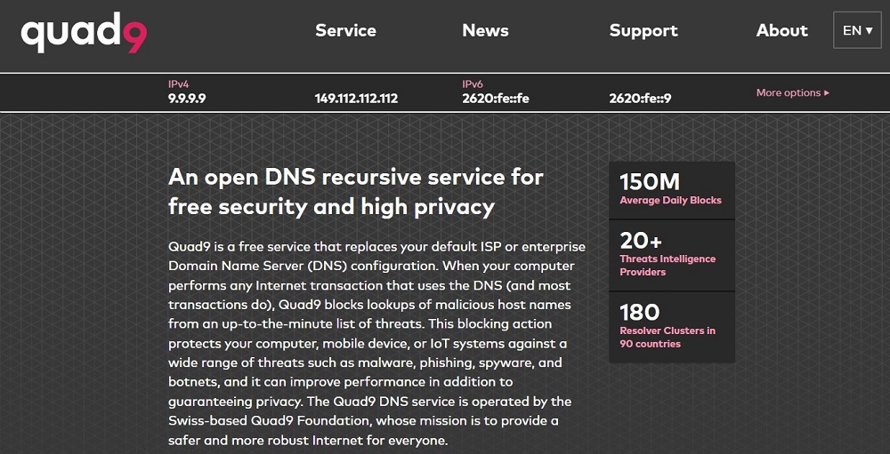 Quad9 DNS Overview